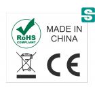 Nalepki RoHS CE Kosz Made in China
