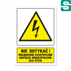 Nie dotykać! Urządzenie elektryczne napięcie niebezpieczne dla życia!