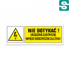 Nie dotykać! Urządzenie elektryczne napięcie niebezpieczne dla życia! Typ B
