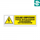Zasilanie komputerowe Przed wyłączeniem powiadomić użytkowników Typ B