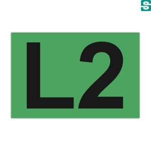 Nalepki L2 z folii samoprzylepnej 36 szt. 20 x 30mm