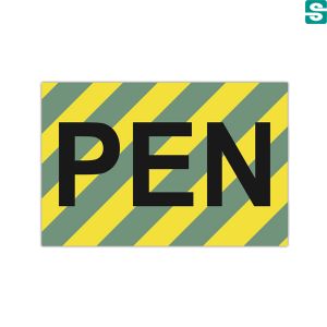 Nalepki PEN z folii samoprzylepnej żółtej 36 szt. 20 x 30 mm