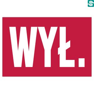 Nalepki z folii samoprzylepnej białej WYŁ 36 szt. 20 x 30 mm