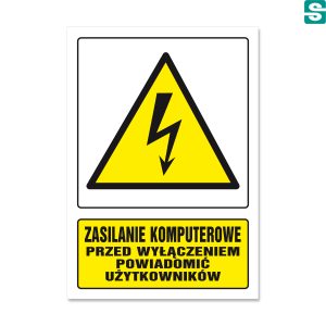 Zasilanie komputerowe Przed wyłączeniem powiadomić użytkowników