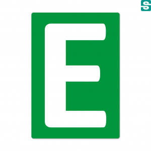 naklejki E EXIT WYJŚCIE