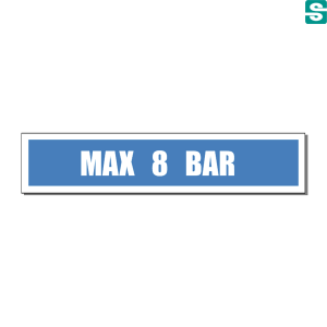 Nalepka MAX 8 BAR